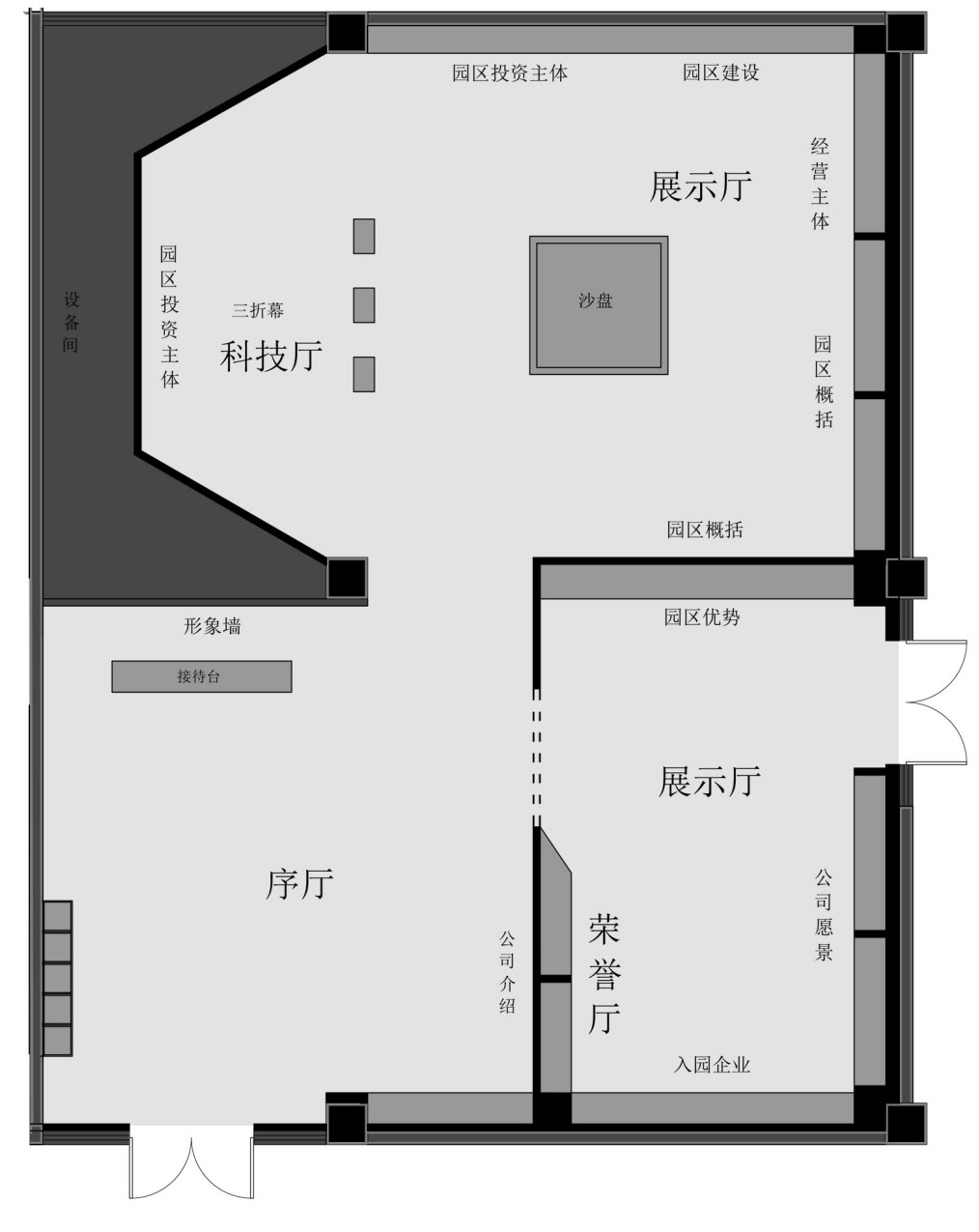 數(shù)字化展廳設計